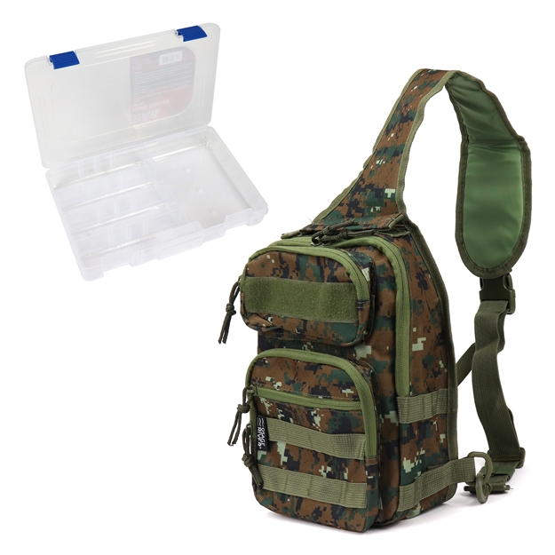 Picture of Osage River Fishing Sling Bag W/ Medium Tackle Box - Camo