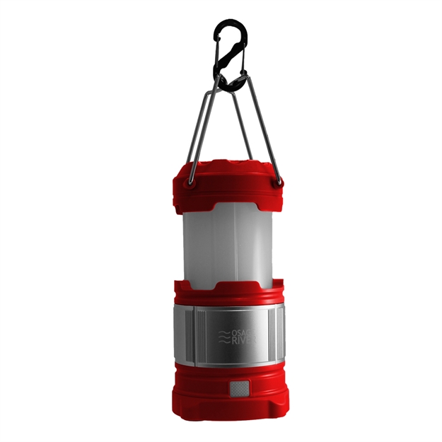 Picture of Osage River Led Lantern With Usb Power Bank - Red