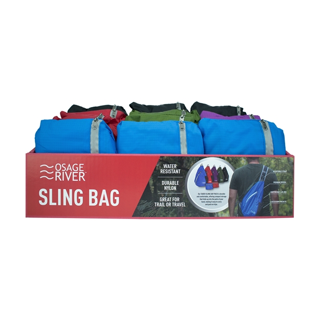 Picture of Osage River Taber Sling Bag-12 PK Assorted Color Display