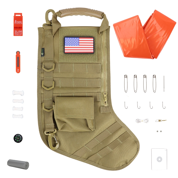 Picture of Osage River Tactical Christmas Stocking Survival Pkg Khaki