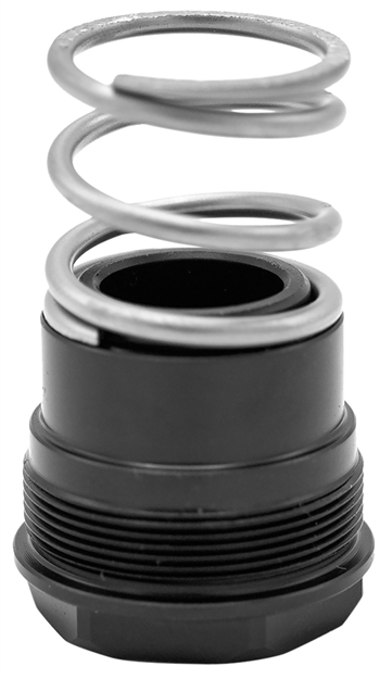 Picture of Huxwrx 1836  3-Lug Adapter 9Mm Fits 1/2"X28 Steel Black Nitride 1858