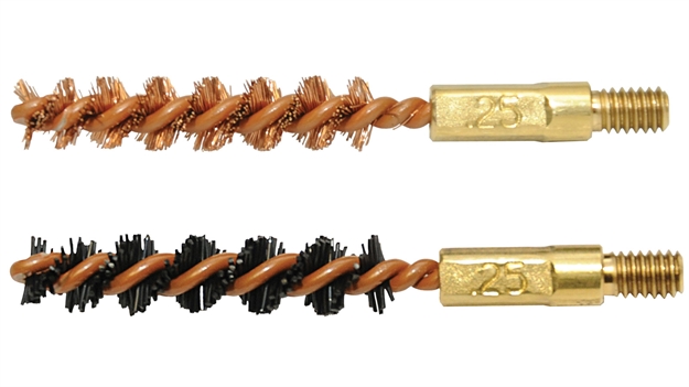 Picture of Otis Fg325nb Bore Brush Set  6Mm/250/243/257 Cal 8-32" Thread 2" Long Bronze/Nylon Bristles 2 Per Pkg FG-325-NB 014895002377