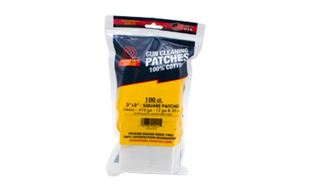Picture of Otis 3" SQ Cleaning Patches 100Ct FG-919SQ-100