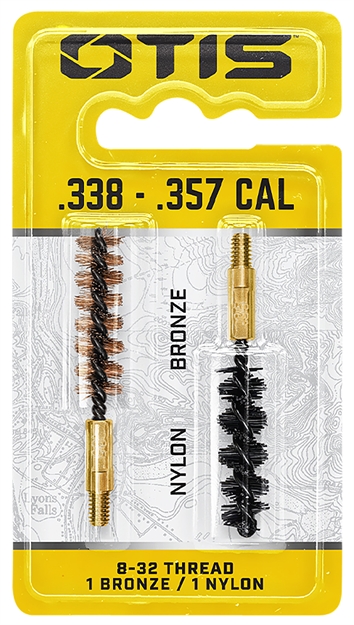 Picture of Otis Fg335nb Bore Brush Set  35/338/357 Cal 8-32" Thread 2" Long Bronze/Nylon Bristles 1 Set FG-335-NB 014895002414