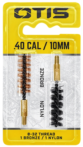 Picture of Otis Fg341nb Bore Brush Set  10Mm/40 Cal 8-32" Thread 2" Long Bronze/Nylon Bristles 2 Per Pkg FG-341-NB