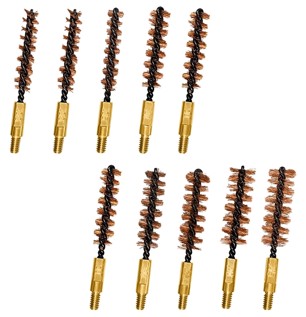Picture of  Otis Fg380bp Variety Brushes  Multi-Caliber Rifle/Pistol Firearm Bronze Bristles 10 Pk.