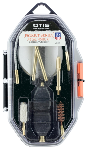 Picture of Otis Fg70140 Patriot Cleaning Kit .40 Cal/ 10Mm Pistol/15 Pieces Yellow Plastic Box Case FG-701-40 014895005132