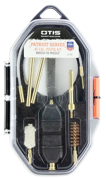 Picture of Otis Fg70145 Patriot Cleaning Kit 45 Cal Pistol/ 15 Pieces Yellow Plastic Box Case FG-701-45 014895005149
