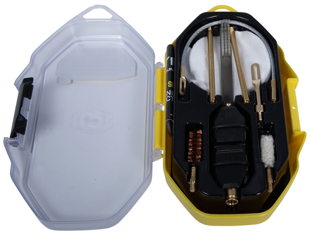 Picture of Otis Fg7019mm Patriot Cleaning Kit 9Mm Pistol/15 Pieces Yellow Plastic Box Case FG-701-9MM 014895005118