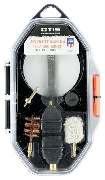 Picture of Otis Fg70112 Patriot Cleaning Kit 12 Gauge & 10 Gauge Shotgun/15 Pieces Yellow Plastic Box Case FG-701-12 014895005217