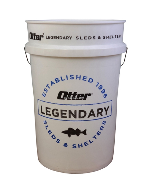 Picture of Otter 6-Gallon Branded Fishing Bucket, W/Otter Logo