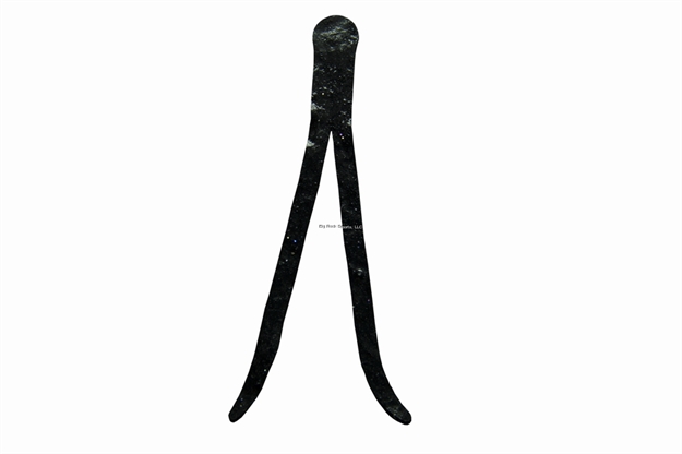 Picture of Otter Straight Split Tails 5" Black 10/Jar