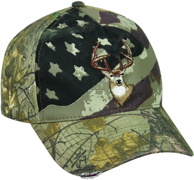Picture of Outdoor Cap Americana Deer Embroidery Camo Cap RT Xtra Low Pattern