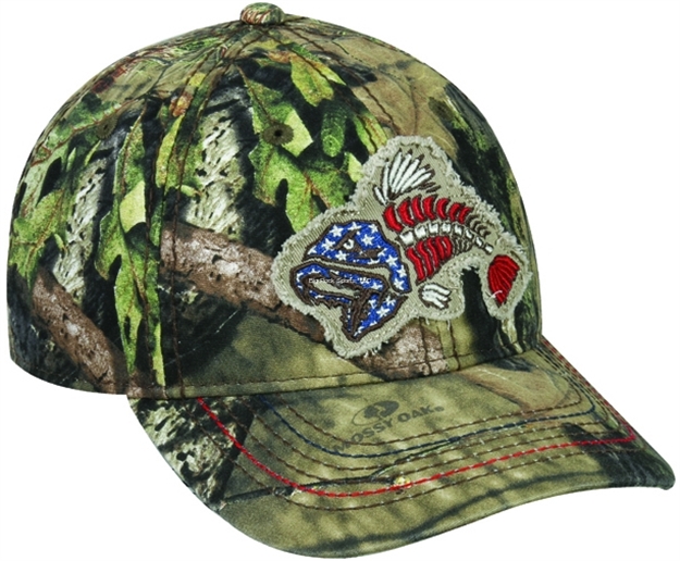 Picture of Outdoor Cap Americana Fish ON Mossy Oak Camo Cap