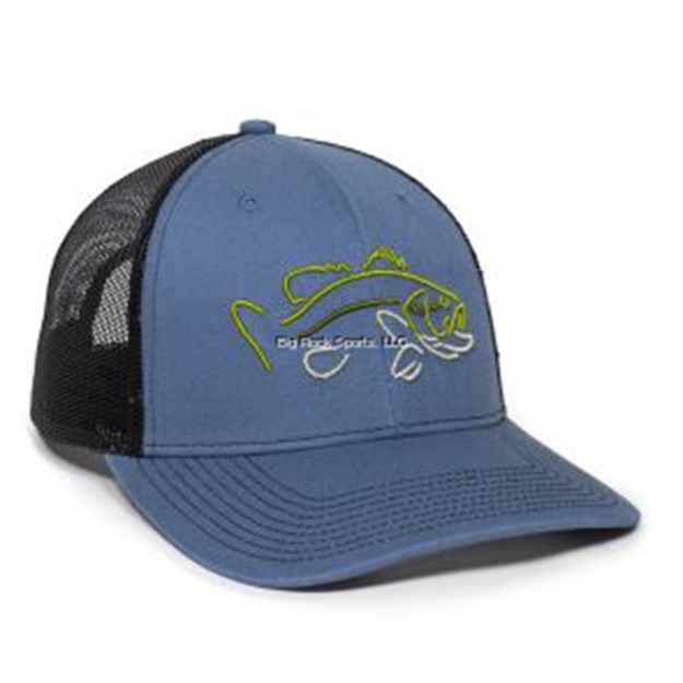 Picture of Outdoor Cap Bass Logo Pro Round Crown Meshback Cap