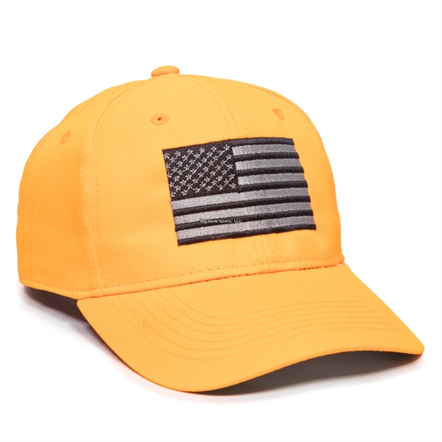 Picture of Outdoor Cap Blaze Cap With American Flag IN Flat Stitch ON Front Center
