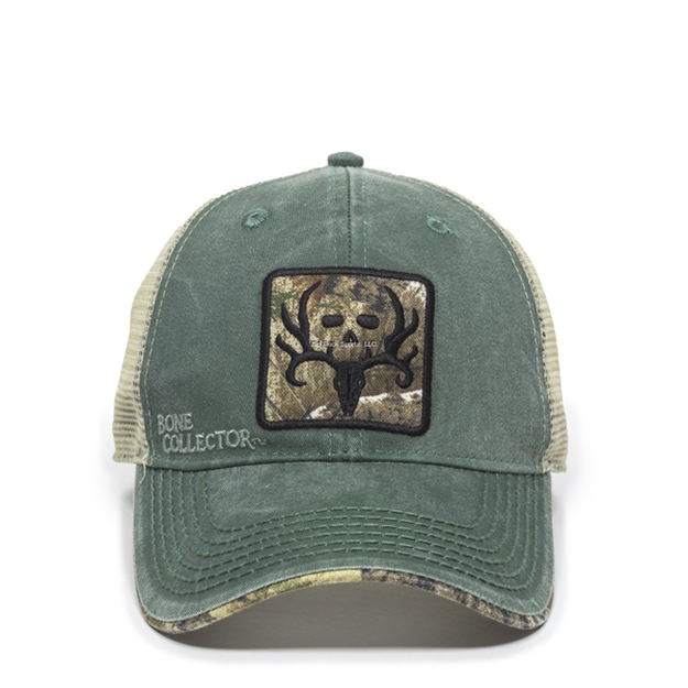 Picture of Outdoor Cap Bone Collector Meshback Cap, Drake Green/ Khaki With Realtree Edge Undervisor, One Size Fits Most