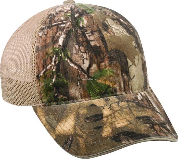 Picture of Outdoor Cap Cap Camo Mesh Back Realtree Xtra W/Kakhi Mesh Low Profile