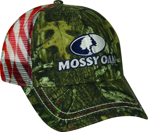 Picture of Outdoor Cap Cap Mesh Back Mossy Oak Bui/ Flag Mesh Low Profile