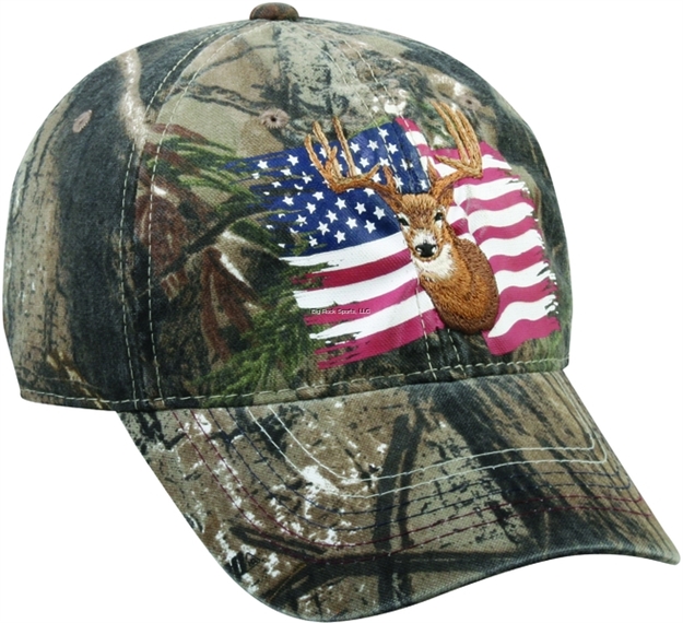 Picture of Outdoor Cap Deer And American Flag Cap