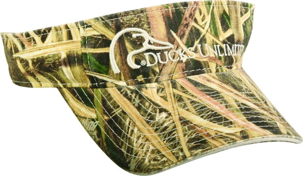 Picture of Outdoor Cap Ducks Unlimitd Logo Visor MO Shadow Grass Blades
