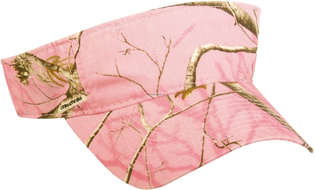 Picture of Outdoor Cap Ladies Visor Pink Camo RT Apc 2-1/4" Crown Med Wash One Size Fits All