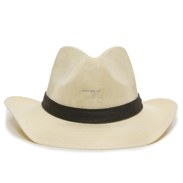 Picture of Outdoor Cap Poly-Lin Cowboy Hat Ivory/Dark Brown Band, One Size Fits Most