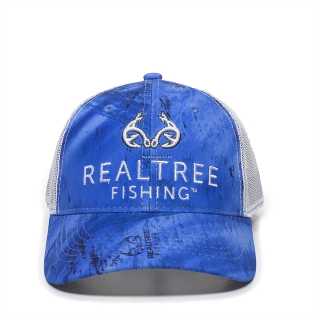Picture of Outdoor Cap Realtree Fishing Logo Cap, Realtree Fishing Blue/ White, One Size Fits Most