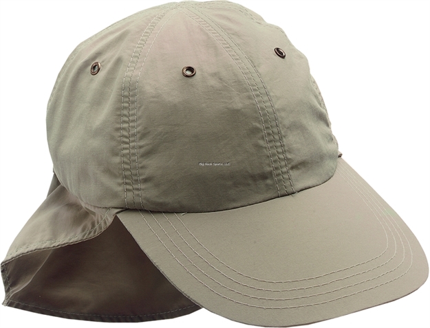 Picture of Outdoor Cap Sunblock Deluxe Guide Cap Drawstring Specialty Flap Khaki