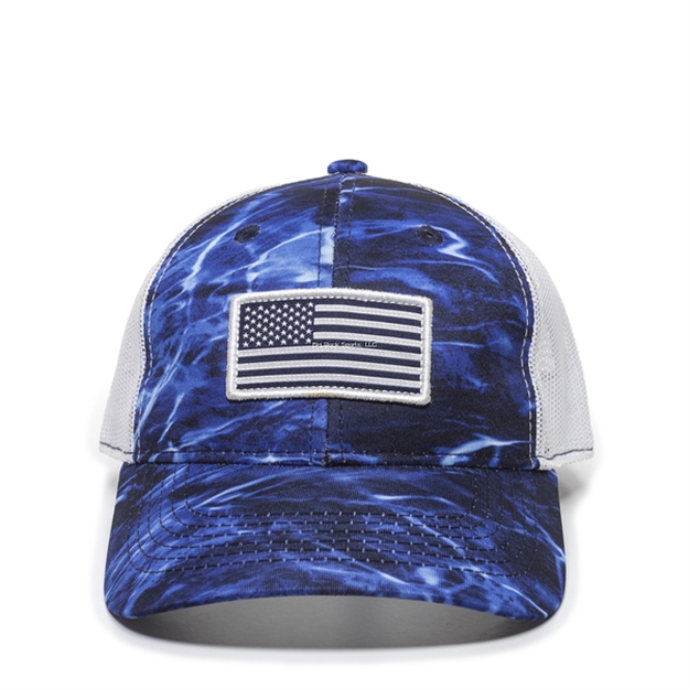 Picture of Outdoor Cap Usa Americana Fishing Cap, Mossy Oak Marlin/ White, One Size Fits Most