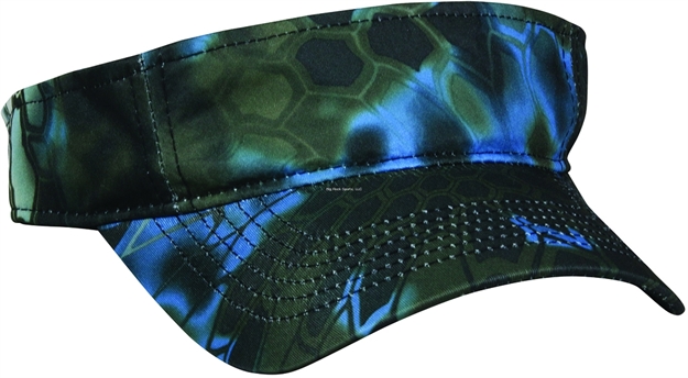 Picture of Outdoor Cap Visor, Kryptek Neptune, 2" Crown, One Size Fits Most, Wicking Sweatband