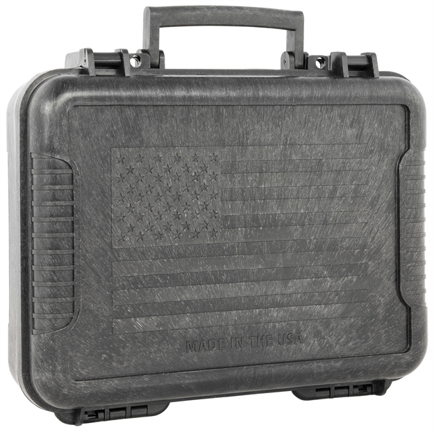 Picture of  Outdoor Connection 10017 Molded Pistol Case  11" Long Black W/Us Flag Polypropylene