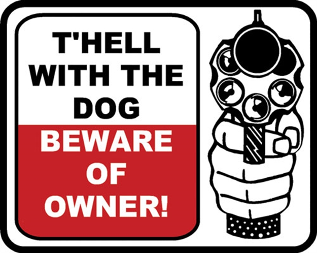 Picture of Outdoor Decals Decals T'hell W/ The Dog 2.75"X3" 4 Per Pack