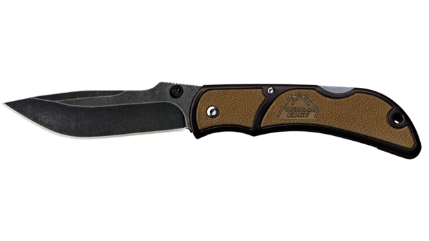 Picture of Outdoor Edge Chasm Folding Knife 2.5" Small, Plain Edge, (Brown) - Box