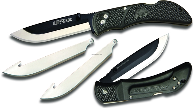 Picture of Outdoor Edge Onyx Edc Folder (Black, 3-Blades) Blister