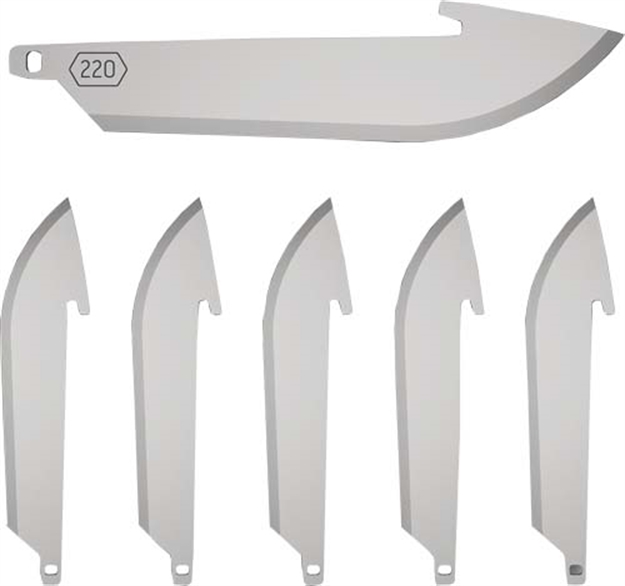 Picture of Outdoor Edge Edge 2.2" Drop Point Blade Pack 6 SS Blades RR226C