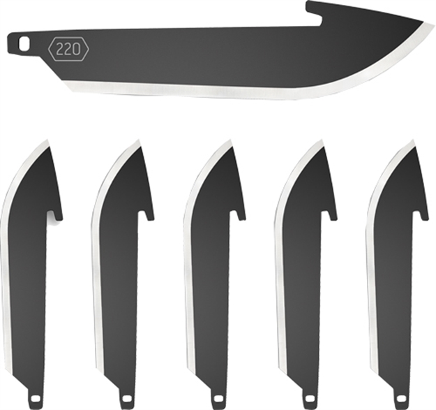 Picture of Outdoor Edge Edge 2.2" Drop Point Blade Pack Black Blades 6-Pack RR22K6C
