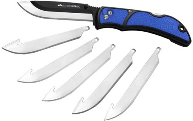 Picture of Outdoor Edge Edge 3.5" Razor Lite Edc Folder Blue W/6 Blades RLU40C 743404301525