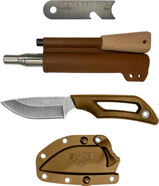 Picture of Outdoor Edge Edge Pivot Drop Point & Ferro Rod W/Sheath Promo! P24PKDPFRC 743404402420