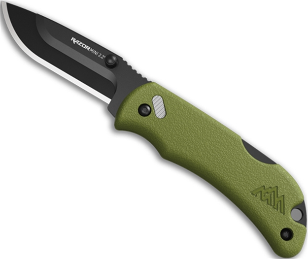 Picture of  Outdoor Edge Rmg222c Razormini  2.20" Folding Plain 420J2 SS Blade OD Green Abs Polymer Handle 743404202372