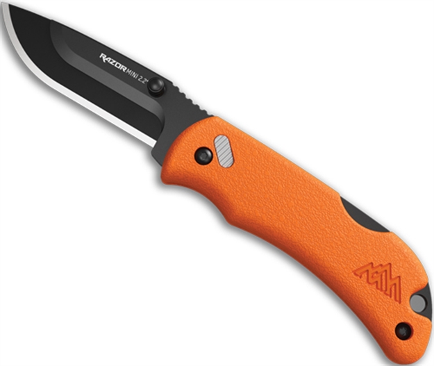 Picture of  Outdoor Edge Rmb222c Razormini  2.20" Folding Plain 420J2 SS Blade Blaze Orange Abs Polymer Handle