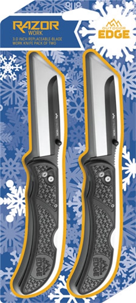 Picture of Outdoor Edge Edge Razor-Work 3"  2- Pack Black/Black (Promo)! P23RW302C