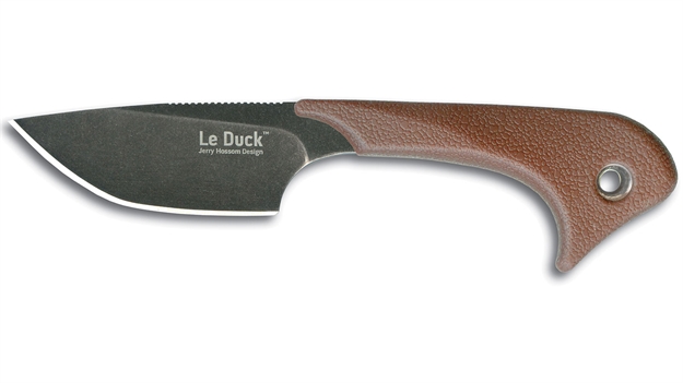 Picture of Outdoor Edge LE Duck Compact Utility Knife, 2.5" Blade, Brown Tpr Handle, Poly Sheath, Blister