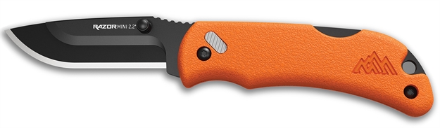 Picture of  Outdoor Edge Rmb222c Razormini  2.20" Folding Plain 420J2 SS Blade Blaze Orange Abs Polymer Handle 743404302317