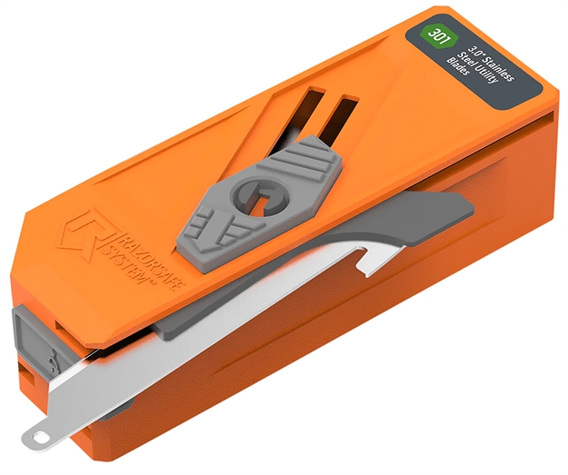 Picture of  Outdoor Edge Rr30d12c Blade Dispenser  Blaze Orange, 12 Drop Point 3" 420J2 SS Blades