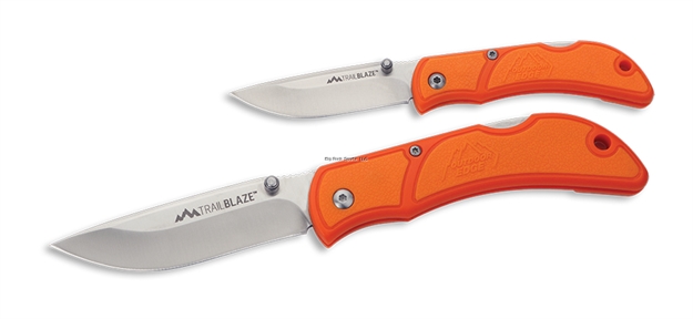 Picture of Outdoor Edge Trailblaze Folding Knife, 2.5" Blade, Orange,  Clam TB-25C