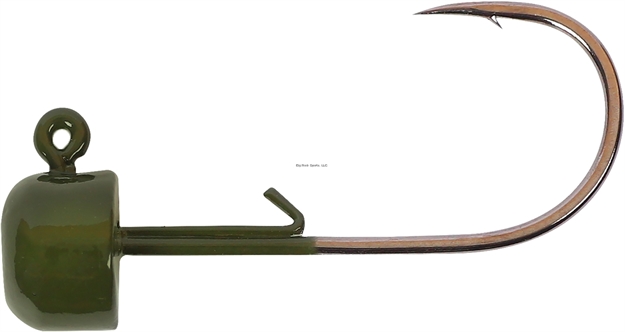 Picture of Owner Block Head #1/0, 1/16Oz, Green Pumpkin, 3Pk