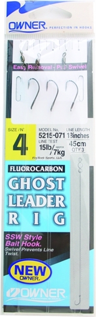 Picture of Owner Ghost Leader Fluorocarbon Ssw #4-15Lb 3Pk