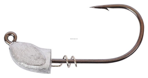 Picture of Owner Inshore Slam Head, 1/16 Oz., 1/0 Hook, W/Corkscrew Keeper, Super Needle Point Black Chrome Hook, 4/Pk