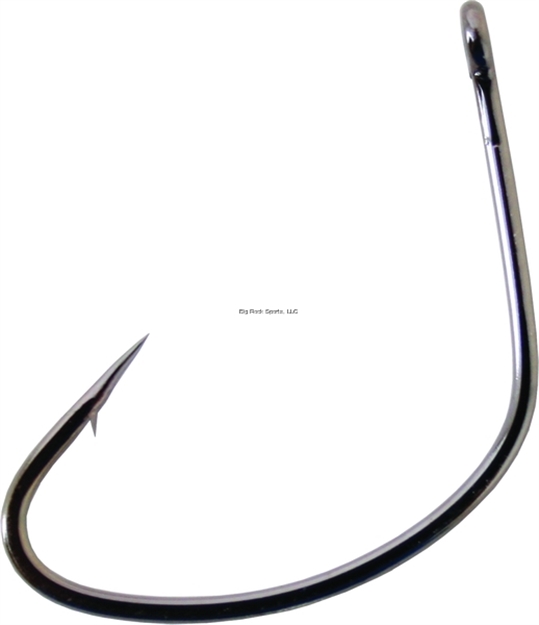 Picture of Owner K-Hook, Size 5/0, Needle Point, Extra Wide Gap, Kahle, Straight Eye, Black Chrome, 5 Per Pack
